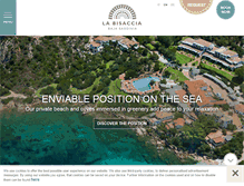 Tablet Screenshot of hotellabisaccia.it